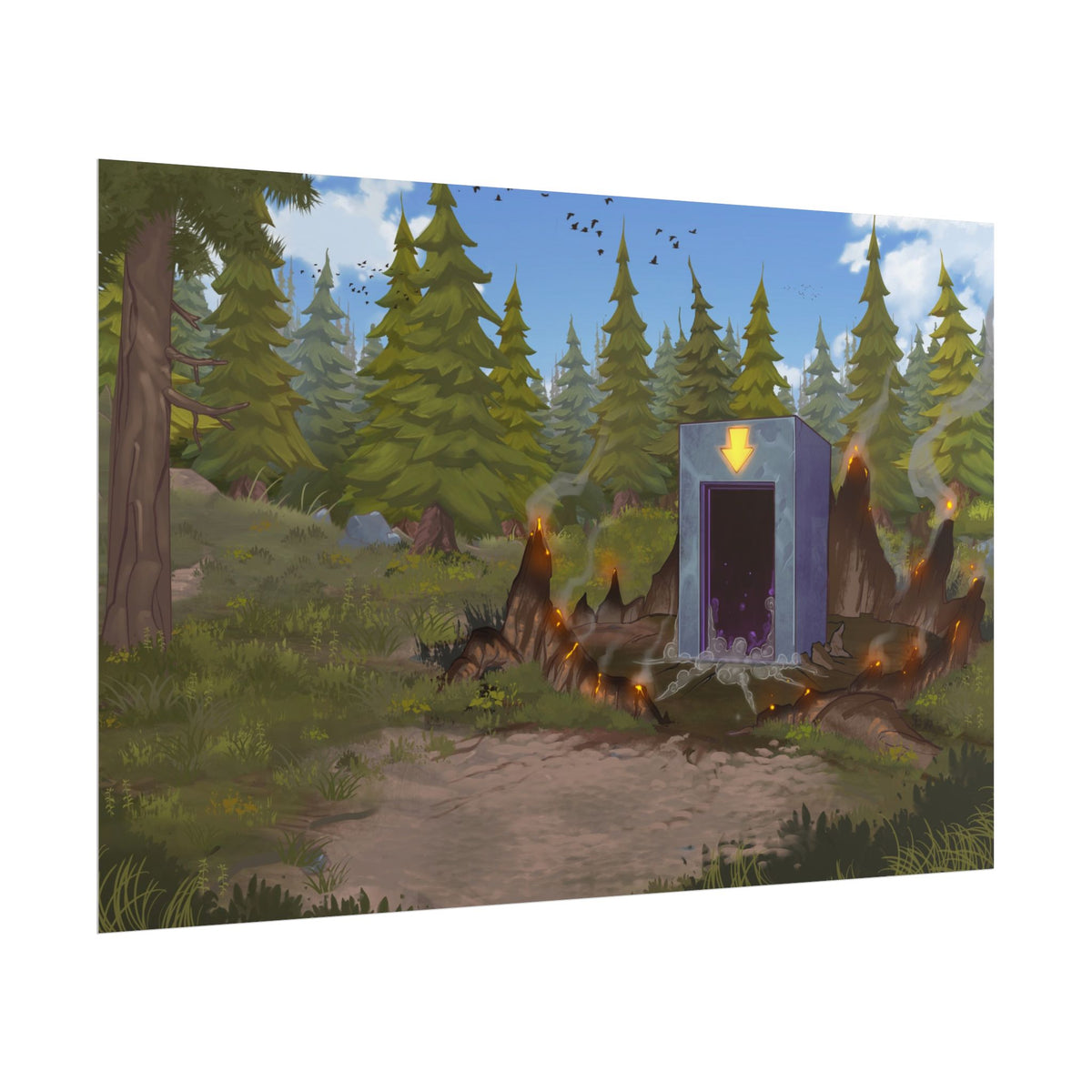 Darkworld Portal Art Print