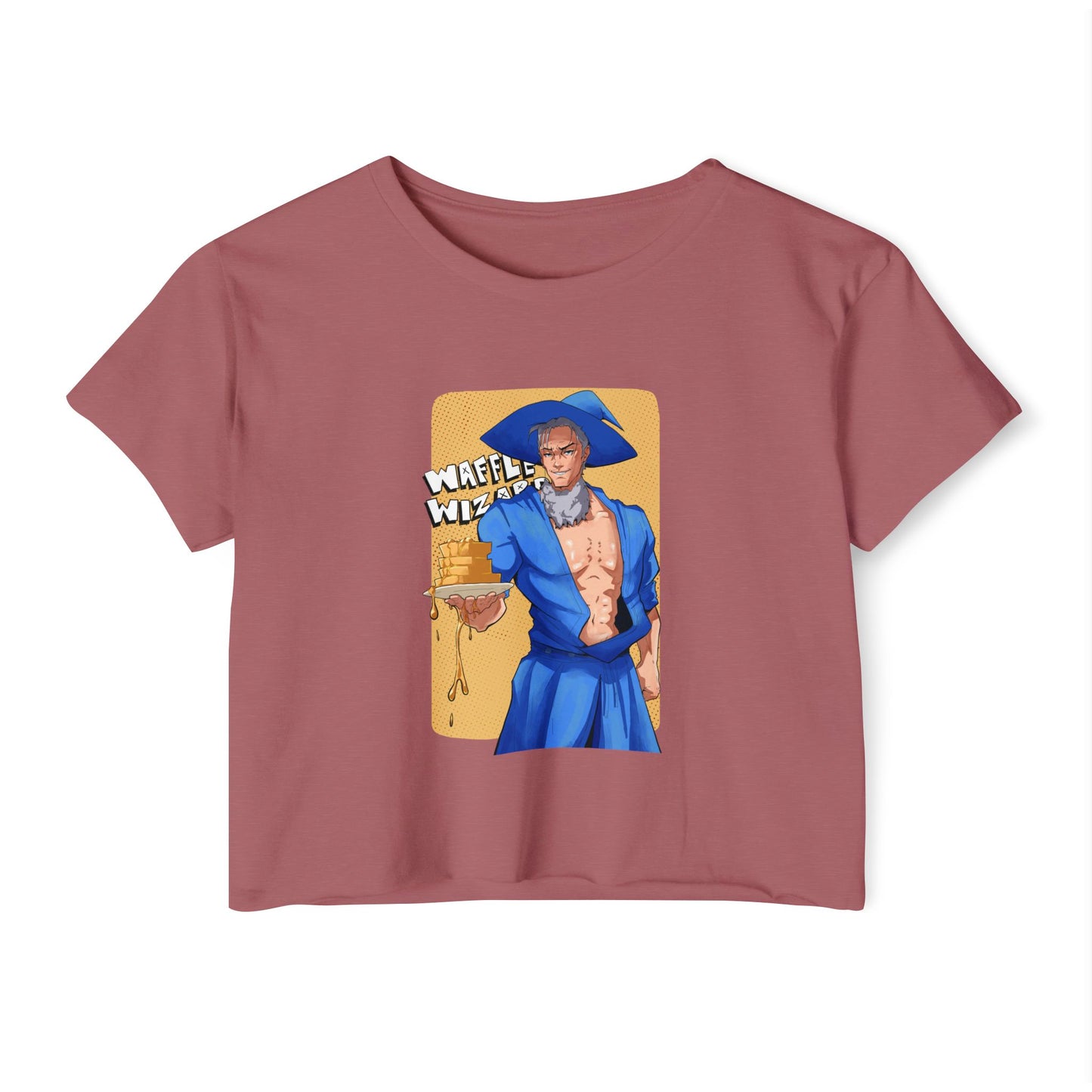 Sexy Waffle Wizard Crop Top