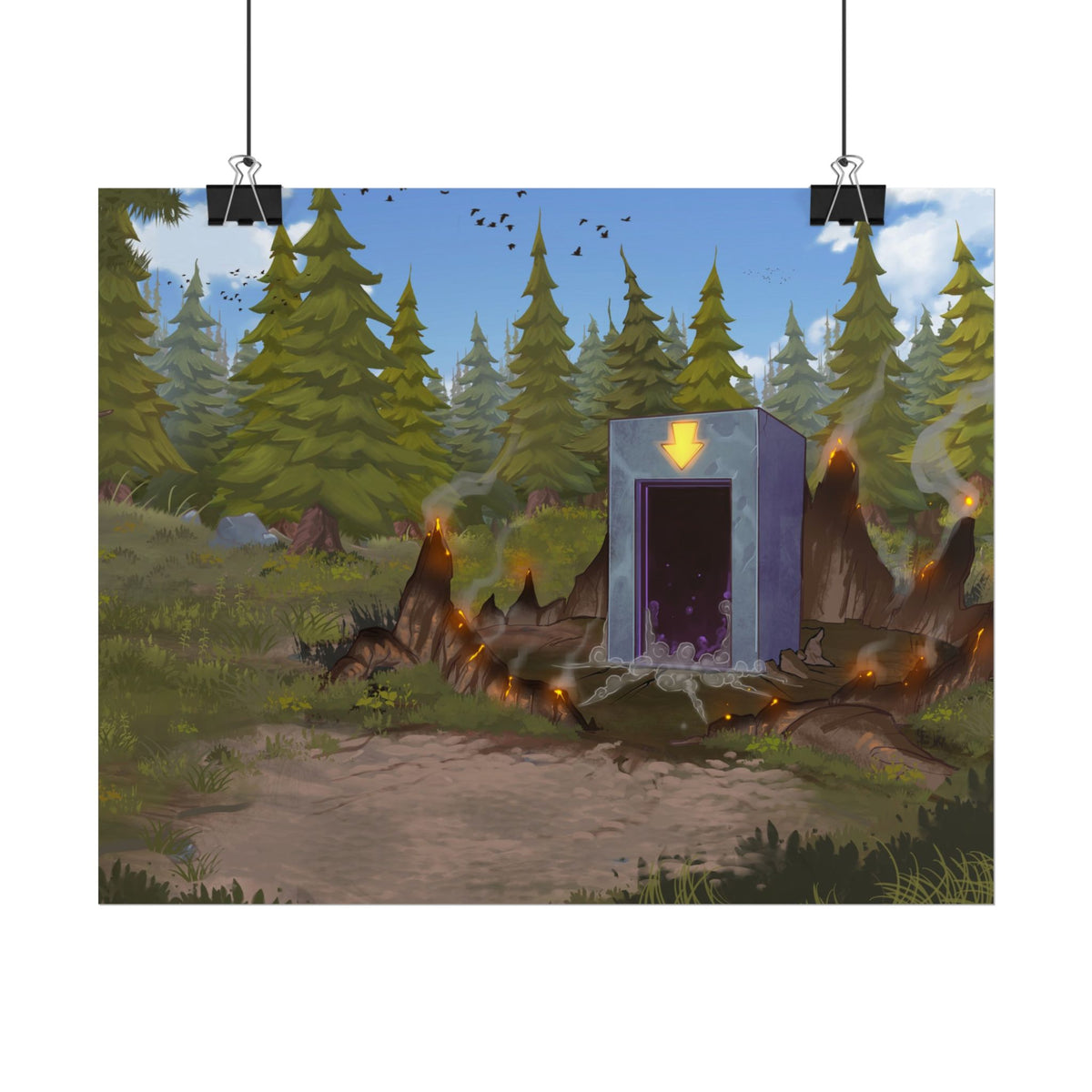 Darkworld Portal Art Print