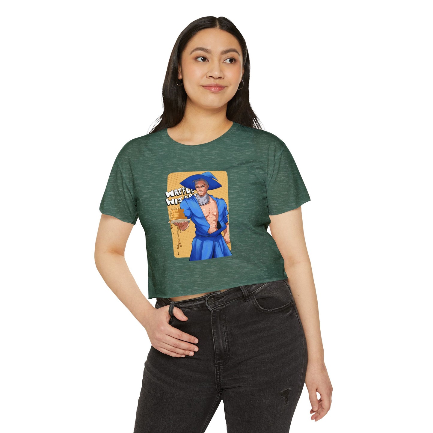 Sexy Waffle Wizard Crop Top