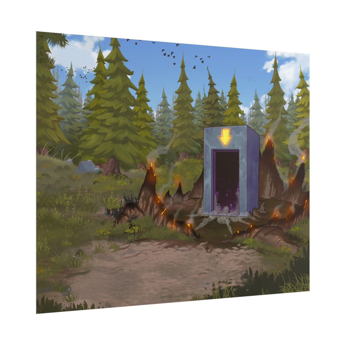 Darkworld Portal Art Print