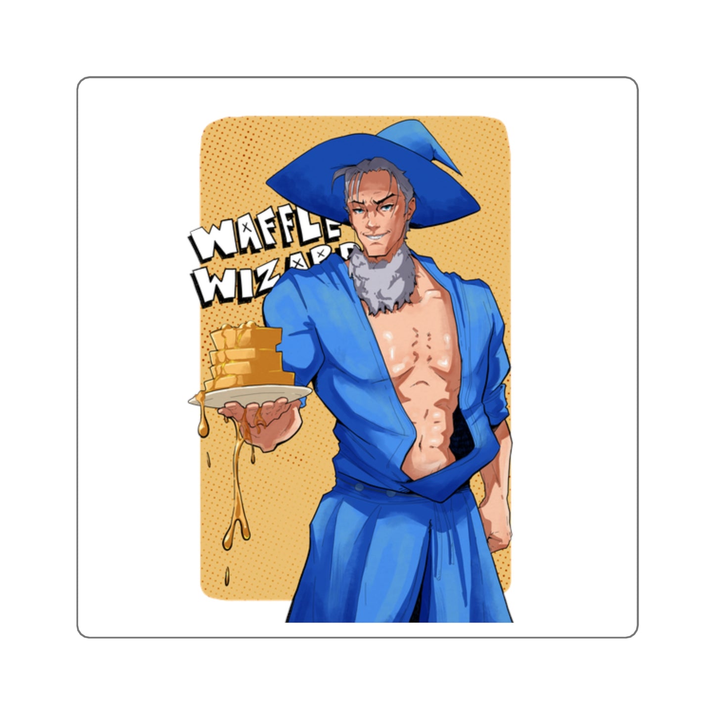 Sexy Waffle Wizard Sticker