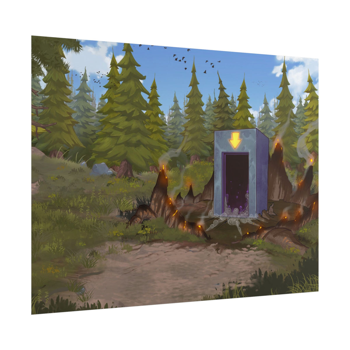 Darkworld Portal Art Print