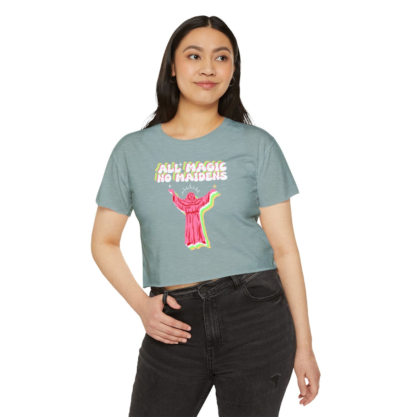 Friar Steve All Magic No Maidens Crop Top
