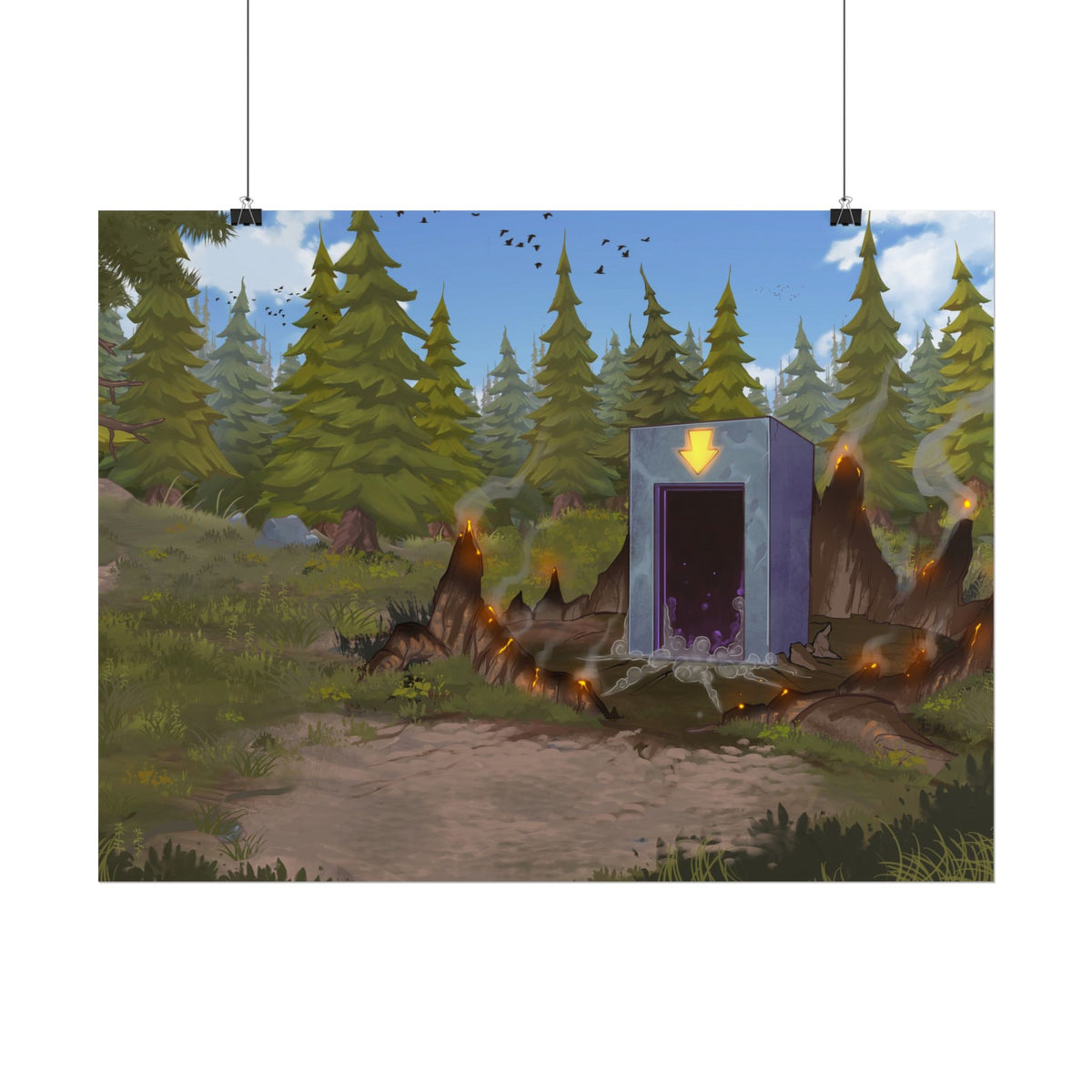 Darkworld Portal Art Print