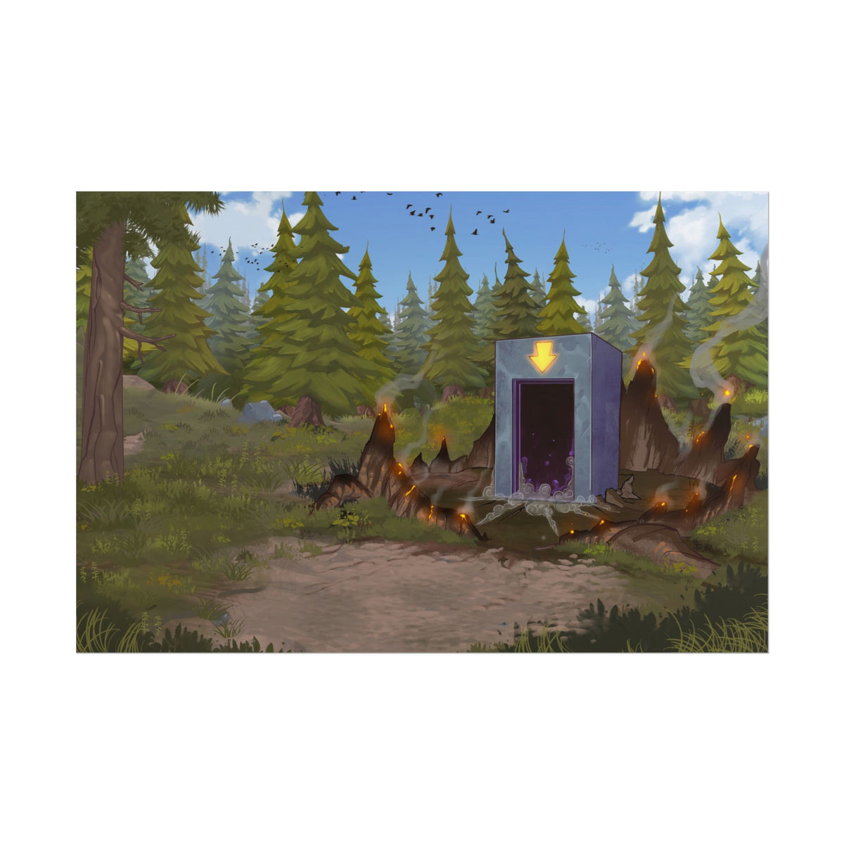 Darkworld Portal Art Print