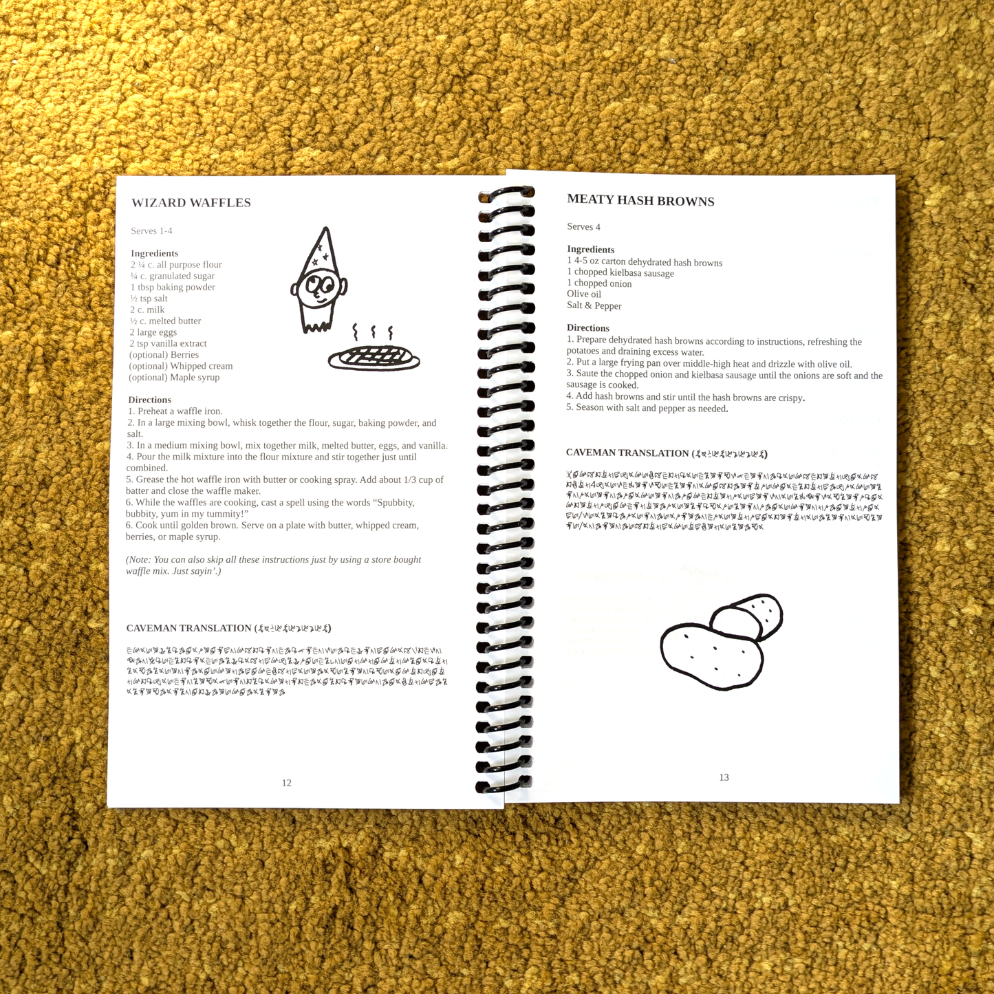Caveman Cook Book - Spiral Bound